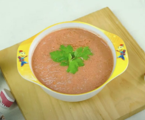 Dinh dưỡng cho bé- Cách chế biến món súp bò cà chua cho bé yêu